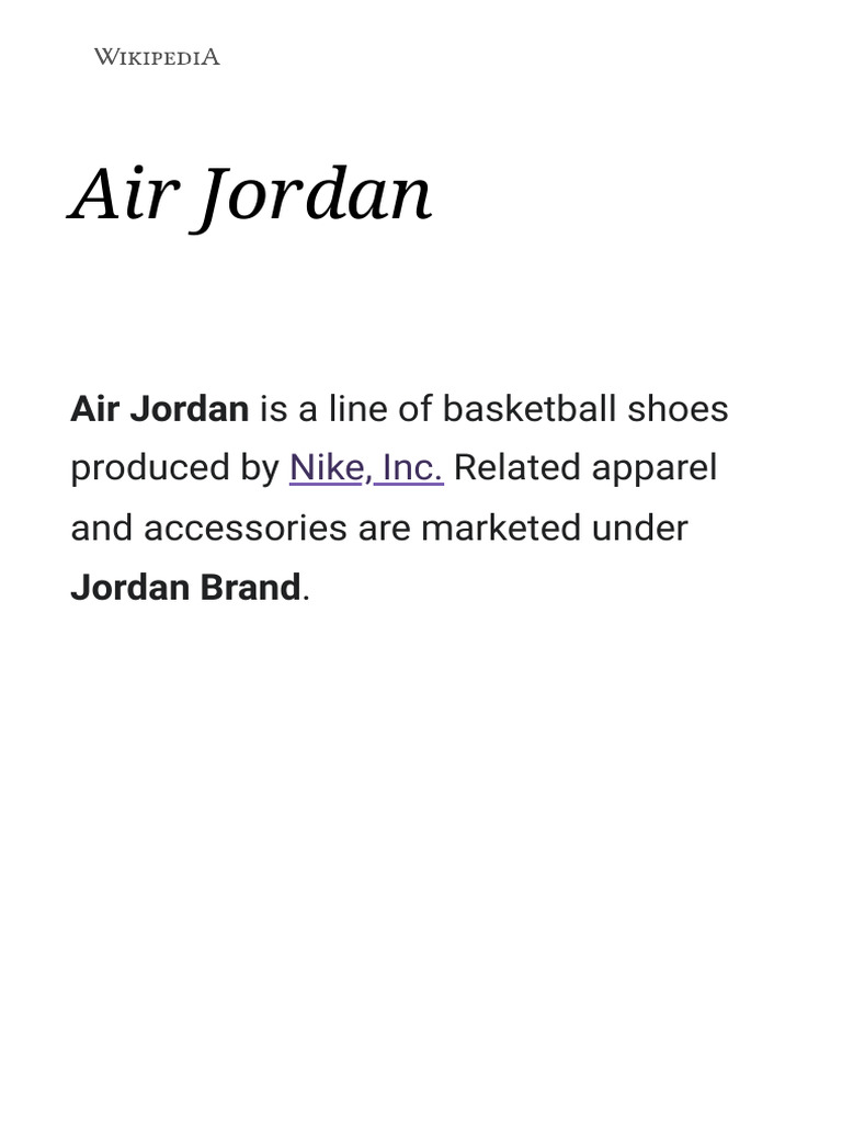 Air Jordan: History and Impact | PDF