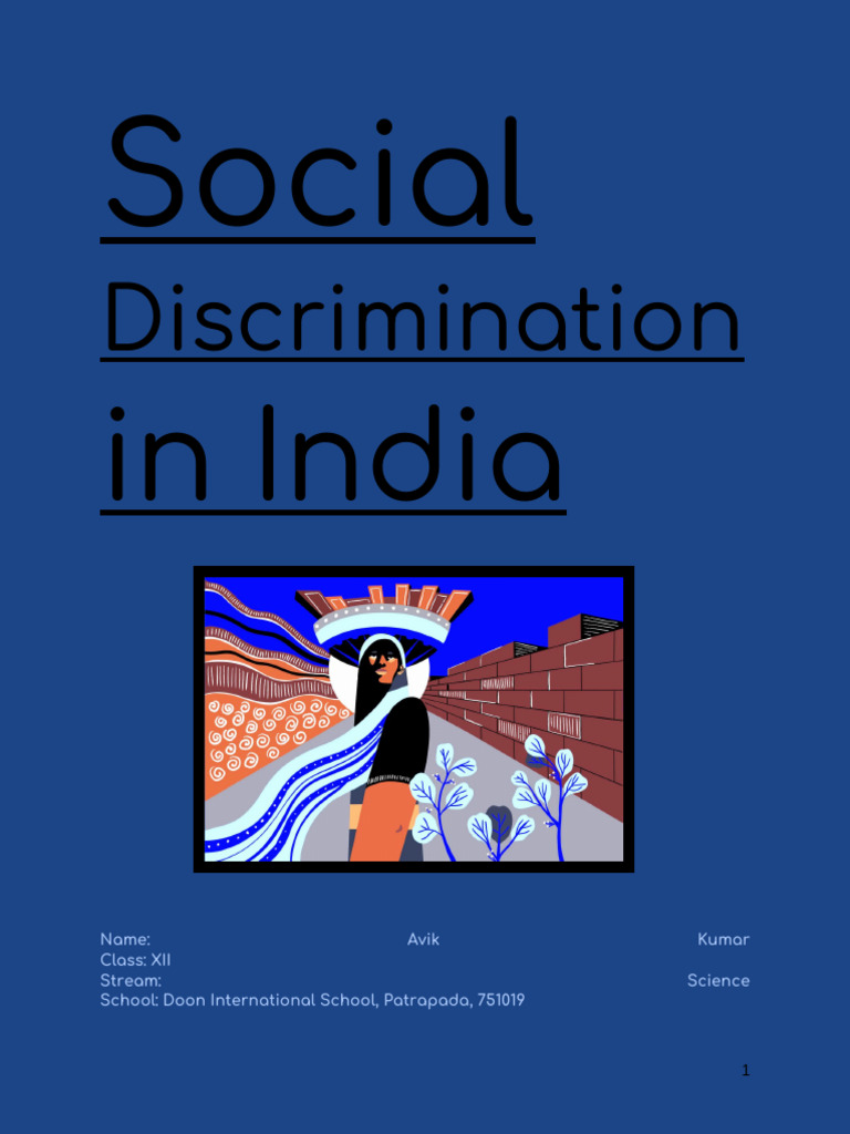Social Discrimination in India Analysis | PDF | Caste | Gender Equality