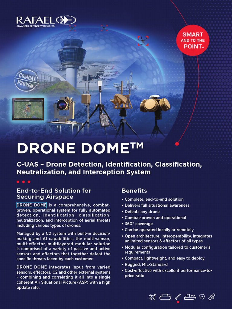 Rafael Drone Dome C-UAS Overview | PDF | Unmanned Aerial Vehicle | Radar