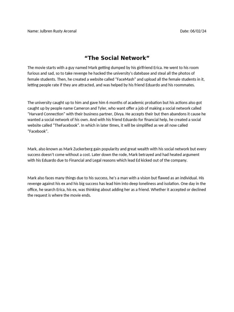 The Social Network Pdf