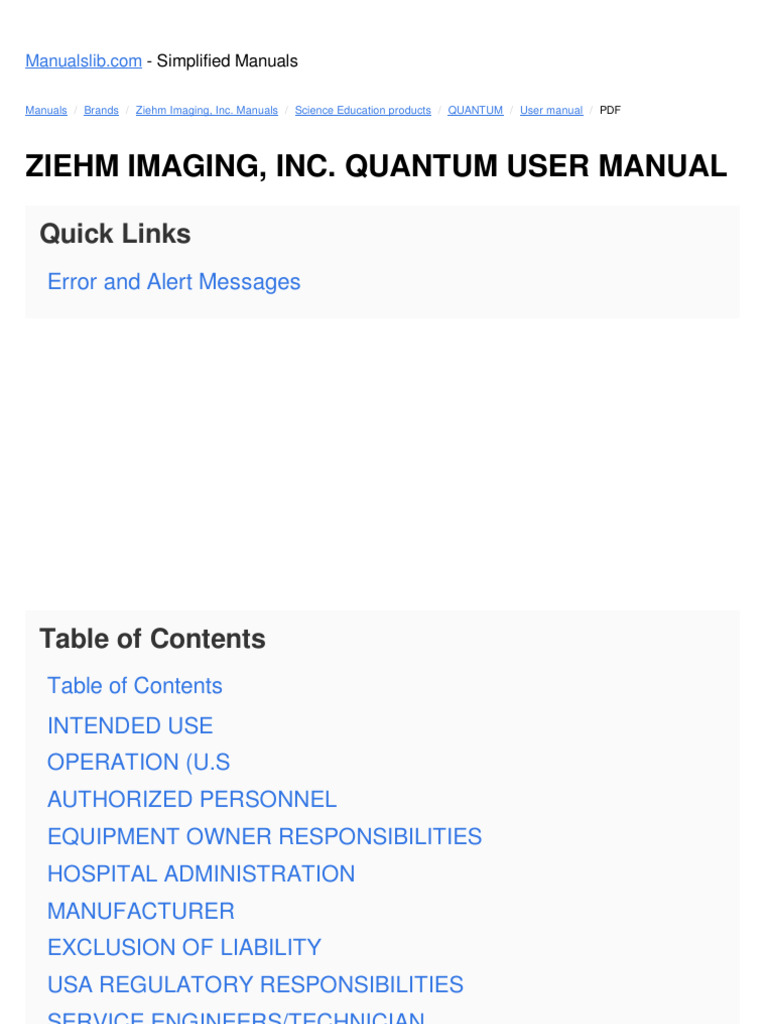 Ziehm Quantum User Manual D662ae | PDF | Computer Monitor | Computer ...