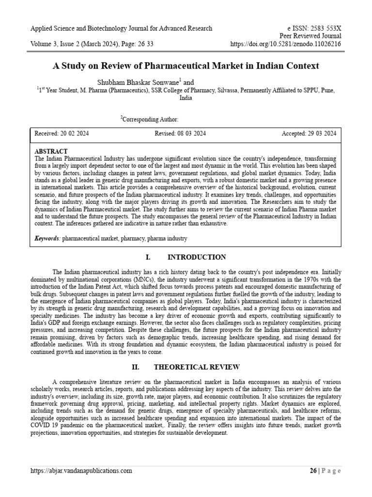 Pharam Market in Indian Context Mar 2024 | PDF | Pharmaceutical ...