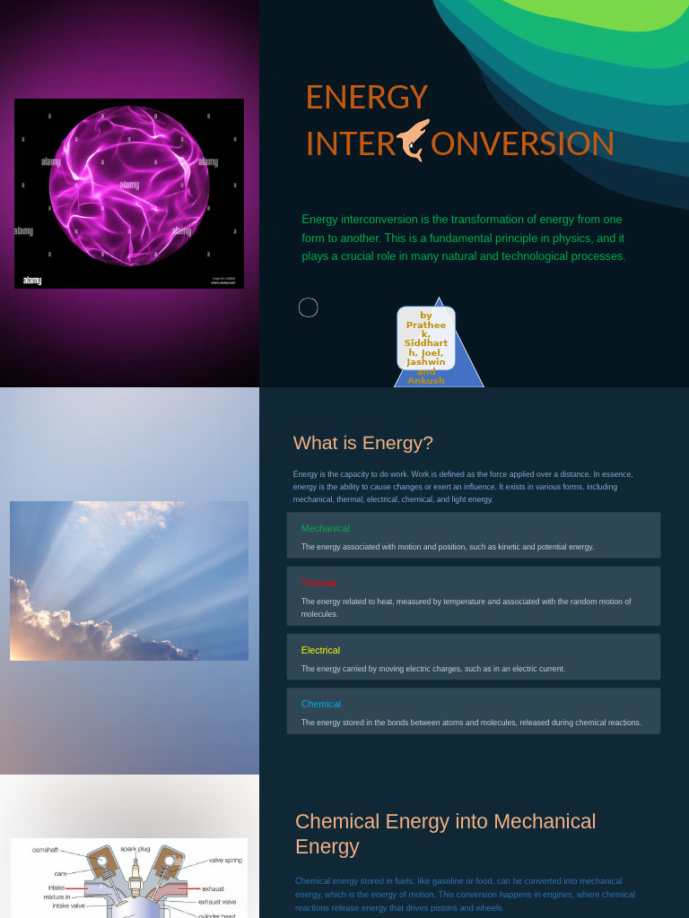 Energy Interconversion Explained | PDF | Chemistry | Molecules