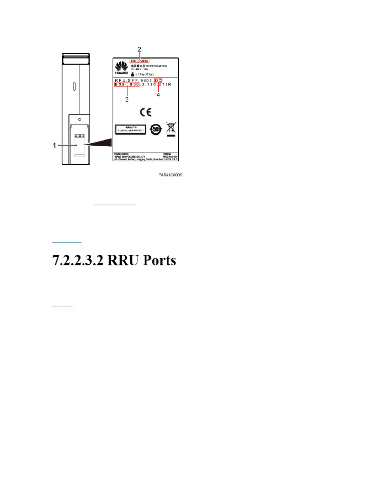 RRU Back | PDF