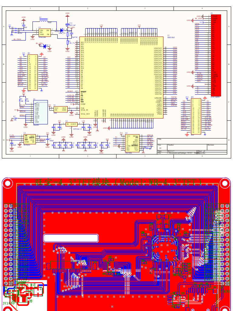 SSD1963 Interface Documentation | PDF