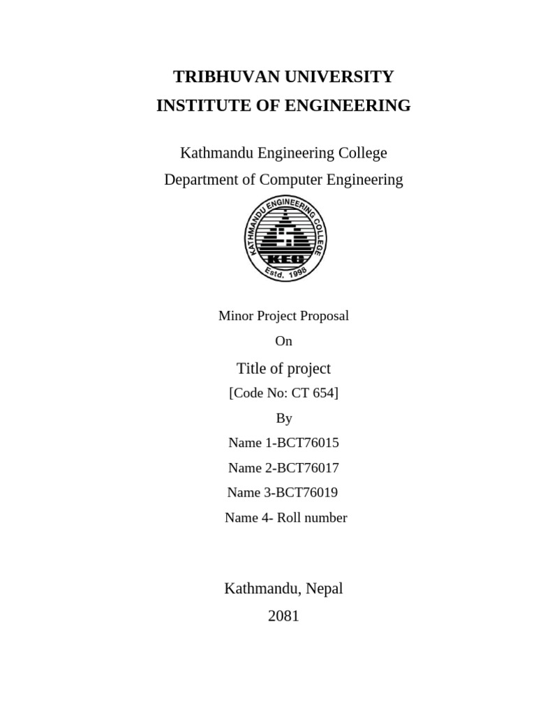 Outline For Minor Project Proposal | PDF | System | Java Script