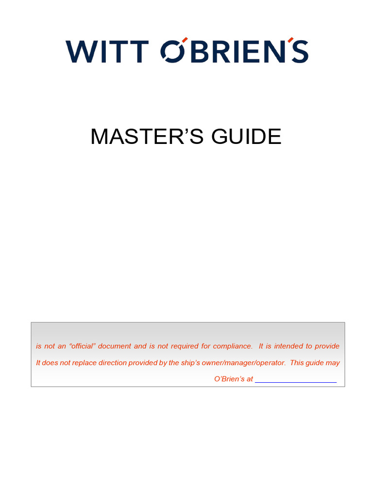 US Masters Guide 2023 Rev 0 | PDF
