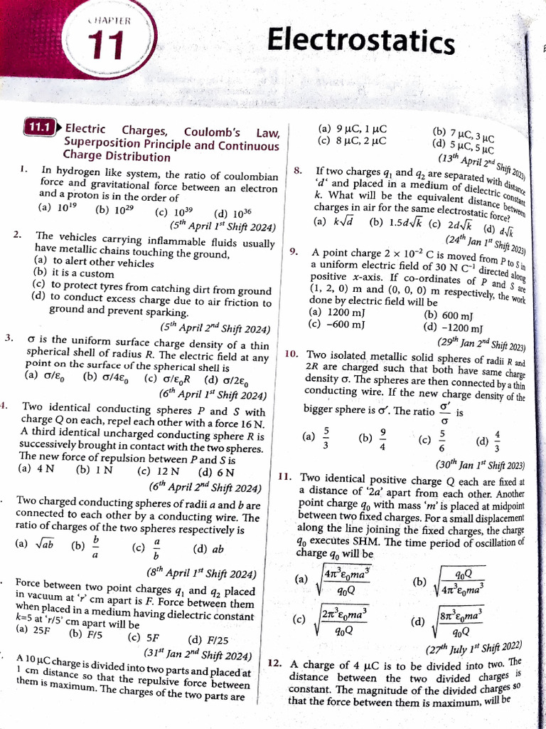 Electrostatics | PDF