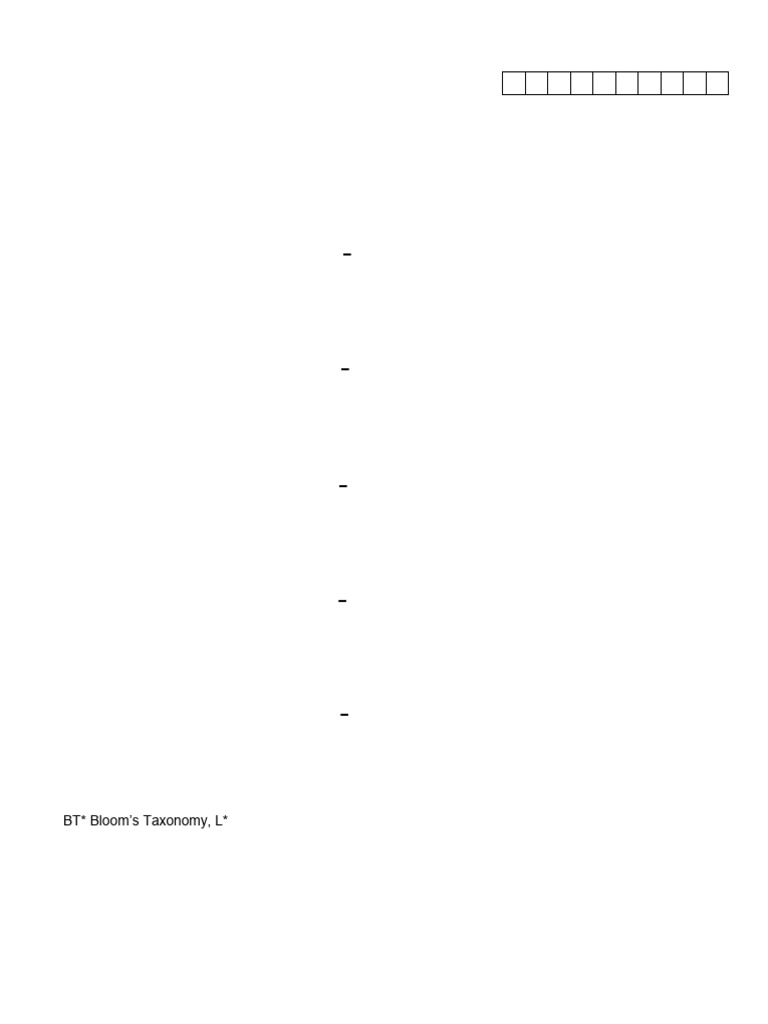 22bcp301 - Fa QP Pattern | PDF