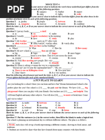 đáp án đề mock test 4