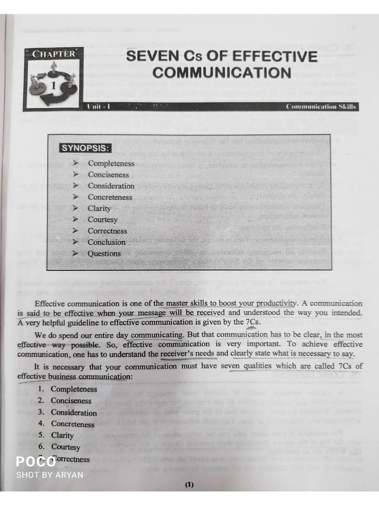 Seven C's of Communication | PDF