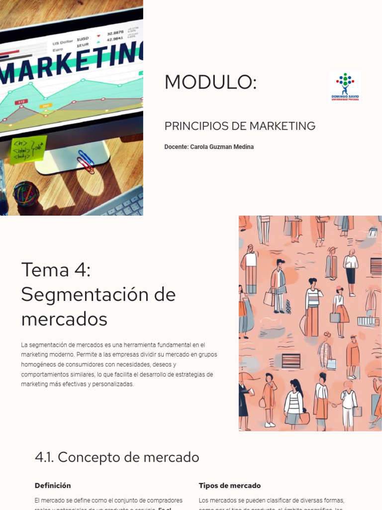Segmentación de Mercados en Marketing | PDF | Marketing | Mercado ...