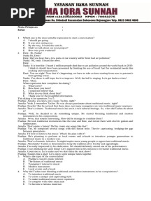 Template Soal Non Eksak 45 PG 5 Essay 2024 1