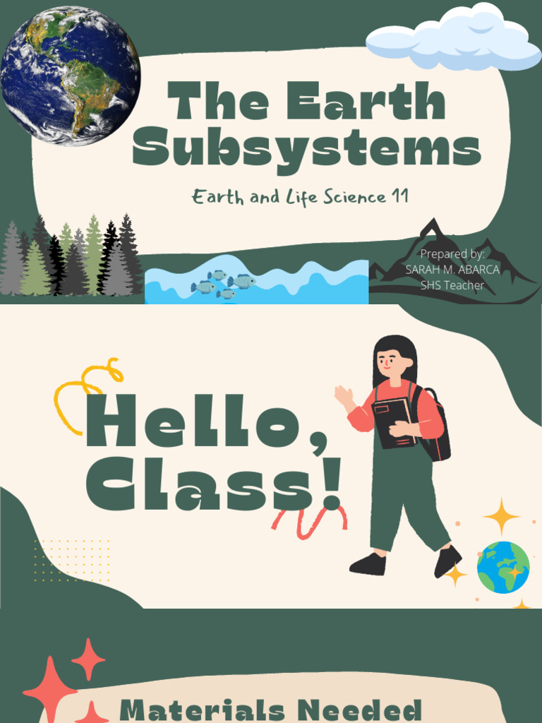 Understanding Earth's Four Subsystems | PDF | Earth Sciences | Atmosphere