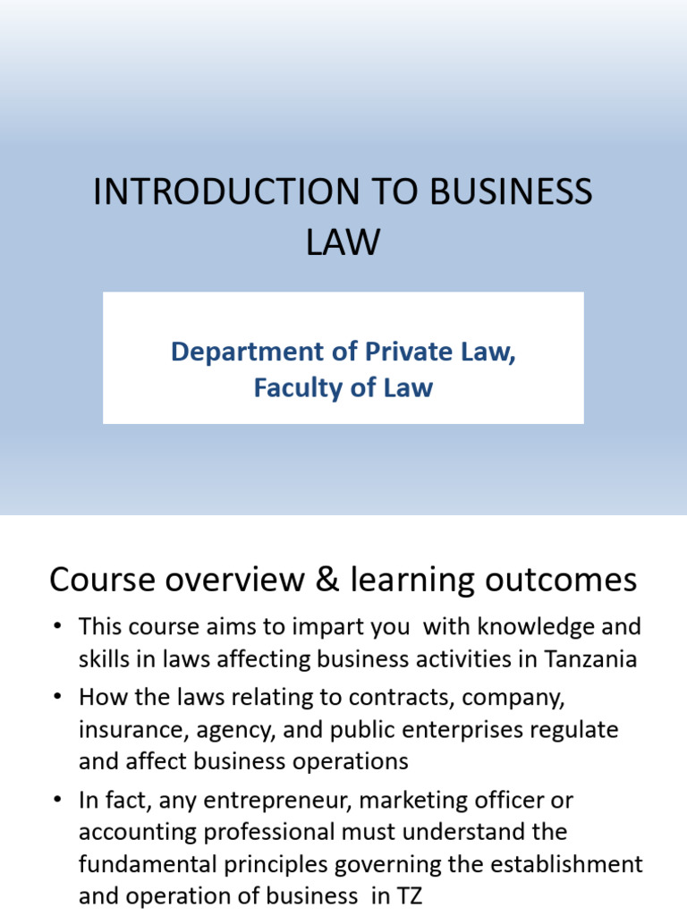 Introduction To Business Law 2024 | PDF | Misrepresentation | Breach Of ...