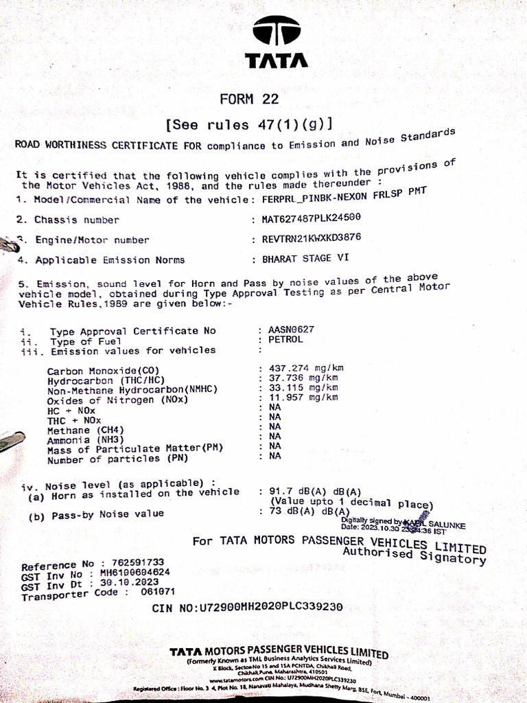 Form 22 New | PDF