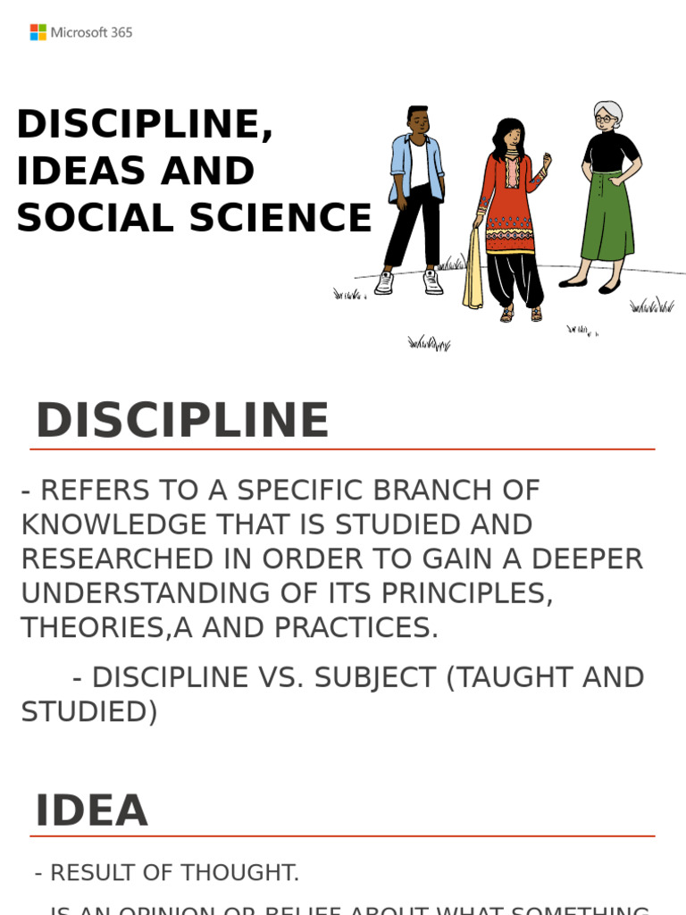 01 Discipline Ideas and Social Science | PDF