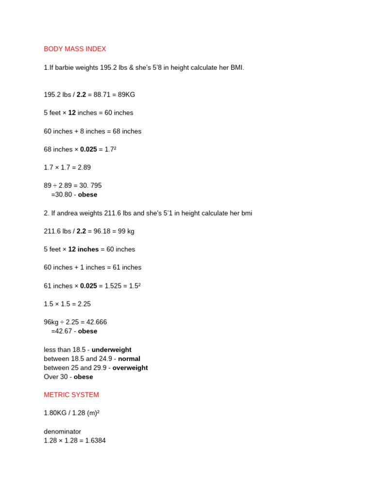 Pe and Health For Abm 11 | PDF | Aerobic Exercise | Body Mass Index