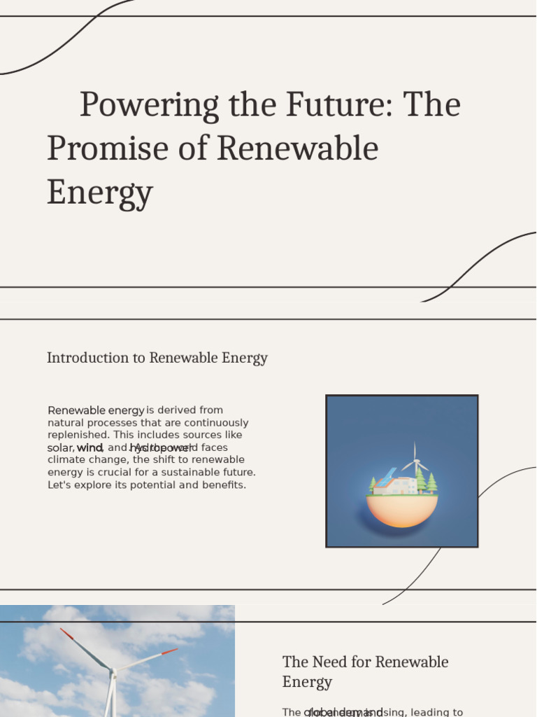 Slidesgo Powering The Future The Promise of Renewable Energy ...
