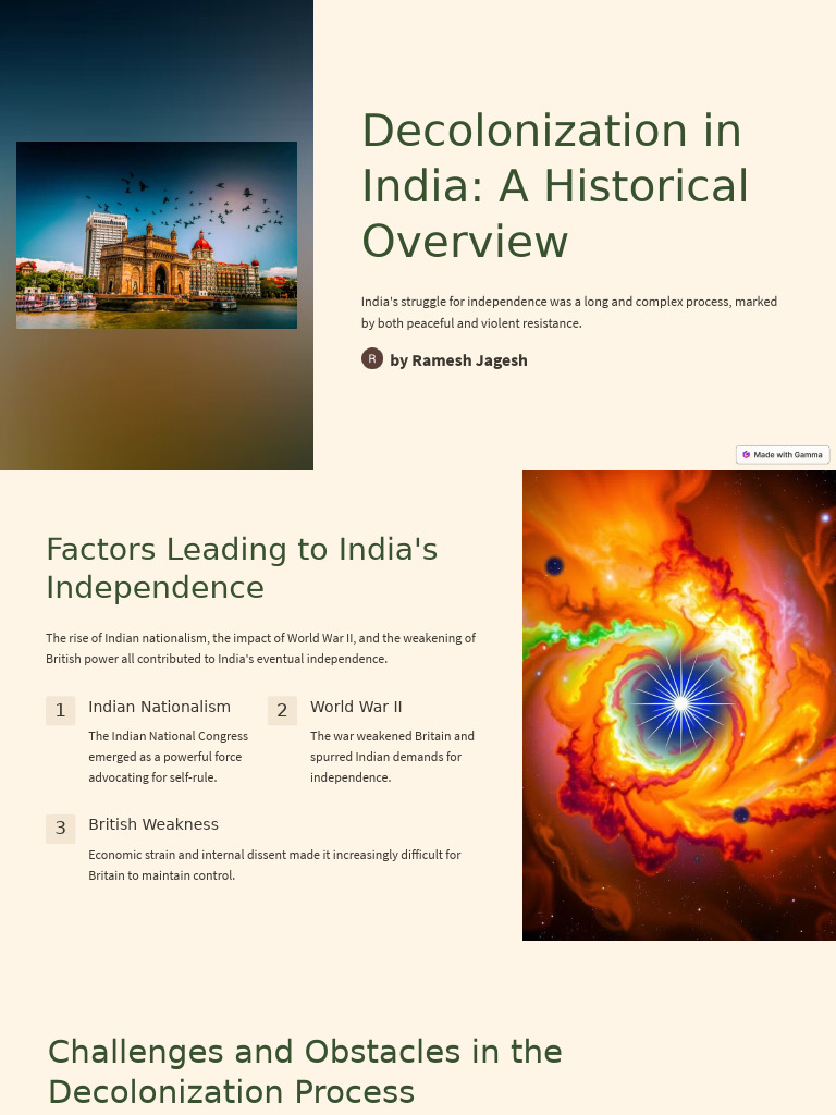 Decolonization in India: A Historical: by Ramesh Jagesh | PDF ...