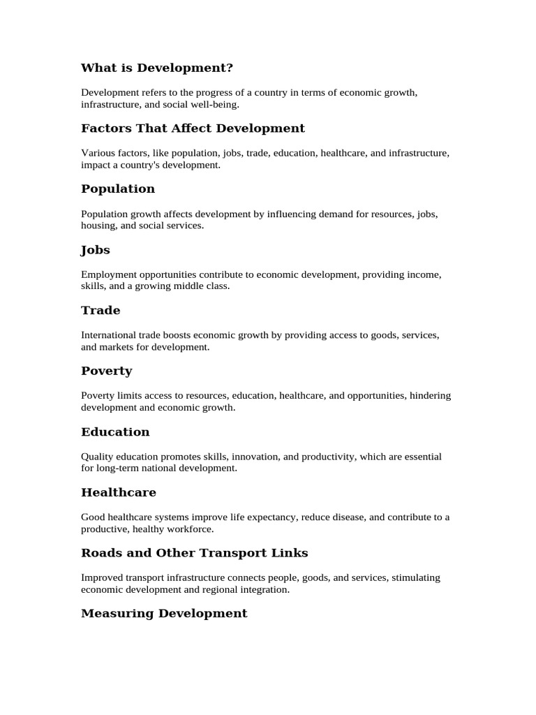 What Is Development Pdf