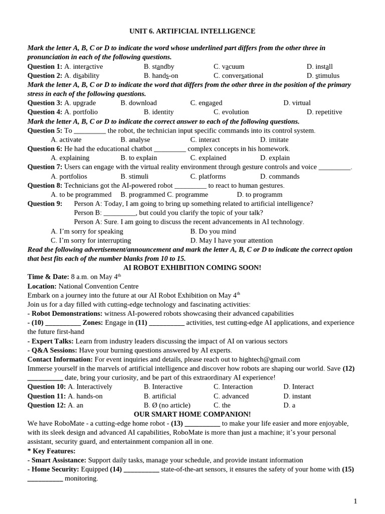 Image Cao Trung Hiếu image beautiful image beautiful image beautiful image beautiful image beautiful image beautiful image beautiful - Unit 6. Artificial Intelligence Test | PDF | Artificial ...