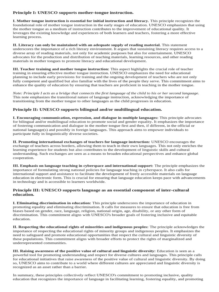 El 107 Unesco | PDF | First Language | Multilingualism