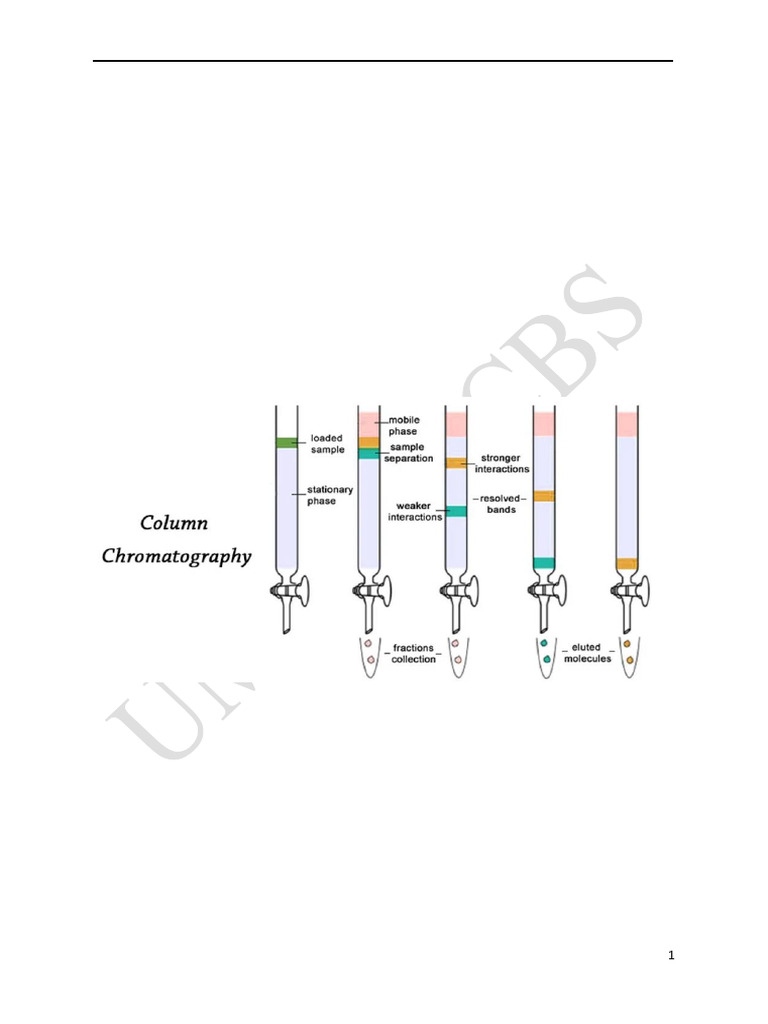 Principle of Column Chromatography | PDF | Chromatography | Elution