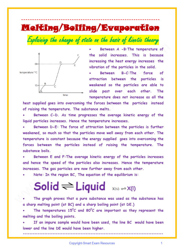 2 2 3 igcse physics notes thermal physcs melting boiling and