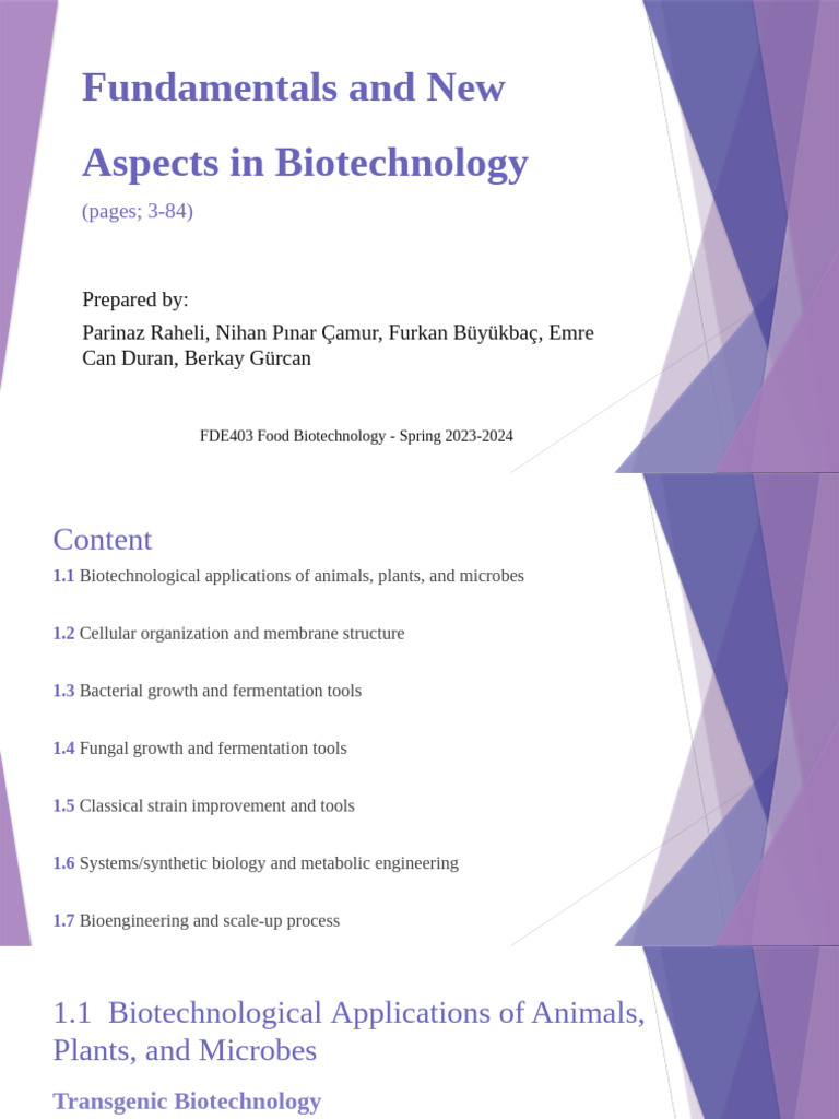 Biotechnology Presentation | PDF | Fungus | Biotechnology