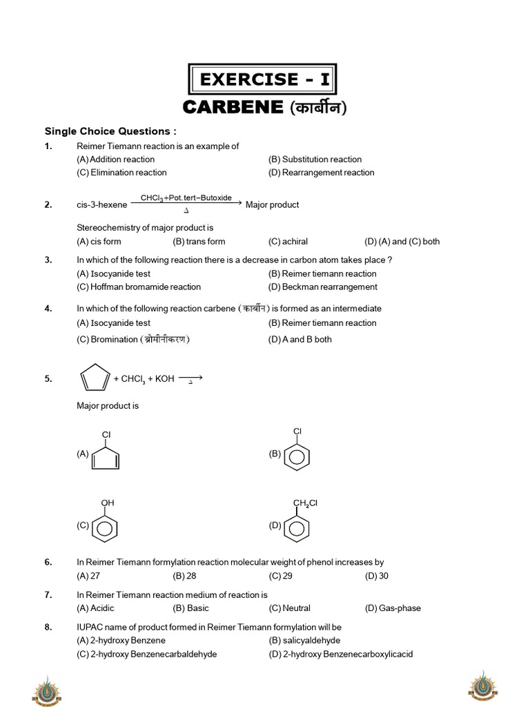 07 Carbene & Nitrene Final Final Ok | PDF | Amine | Chemical Reactions