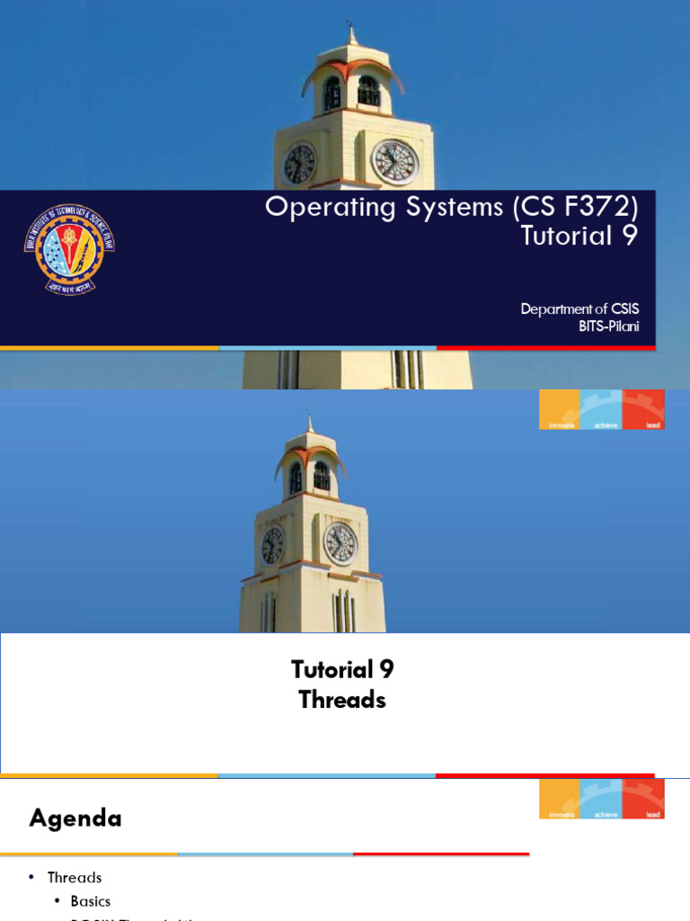 Tut 9 | PDF | Thread (Computing) | Operating System