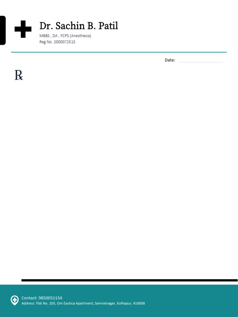 Pharmacist Prescription Template PDF