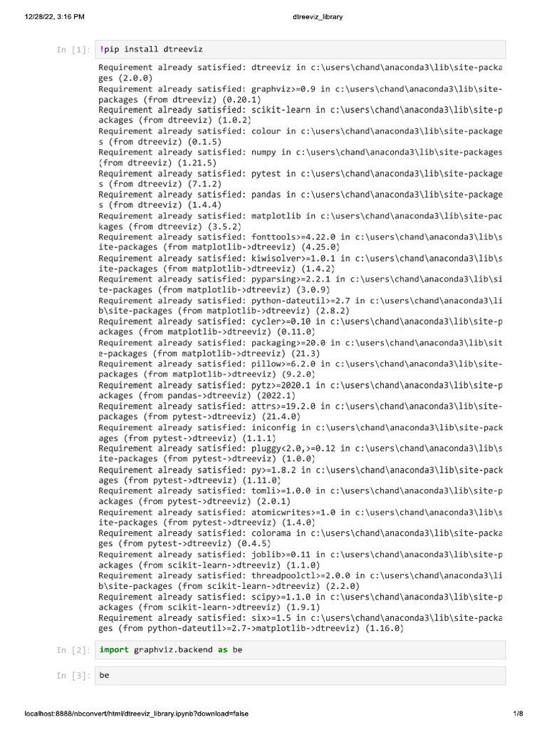 Dtreeviz Library | PDF