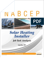 NABCEP SH Installer JTA Final 9-28-11