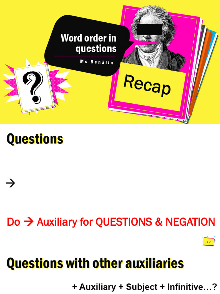 Question Formation in English Grammar | PDF | Verb | Language Mechanics