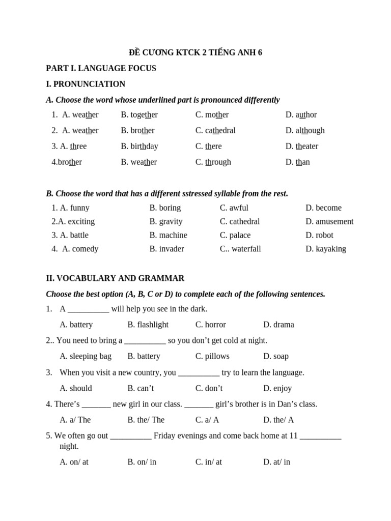 Choose The Word Underlined Part Is Pronounced