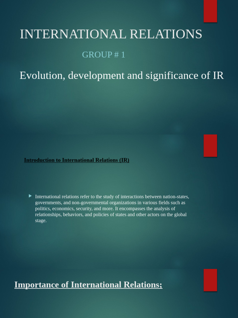 International Relations Ppts | PDF | International Relations ...
