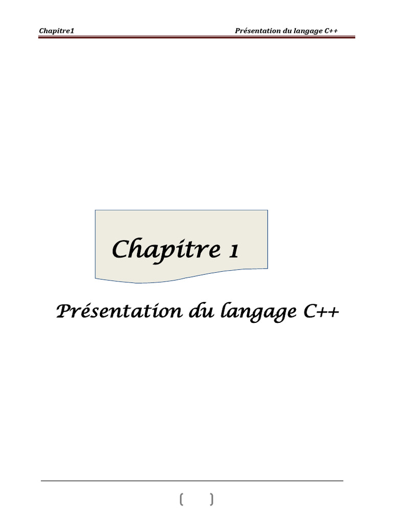 Introduction au langage C++ | PDF | C ++ | Programmation informatique