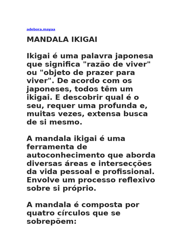 Mandala Ikigai | PDF