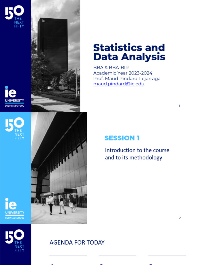 Statistics and Data Analysis Course Overview | PDF | Statistics ...