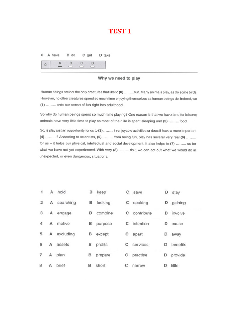 B2 Part 1 Ex 1 | PDF