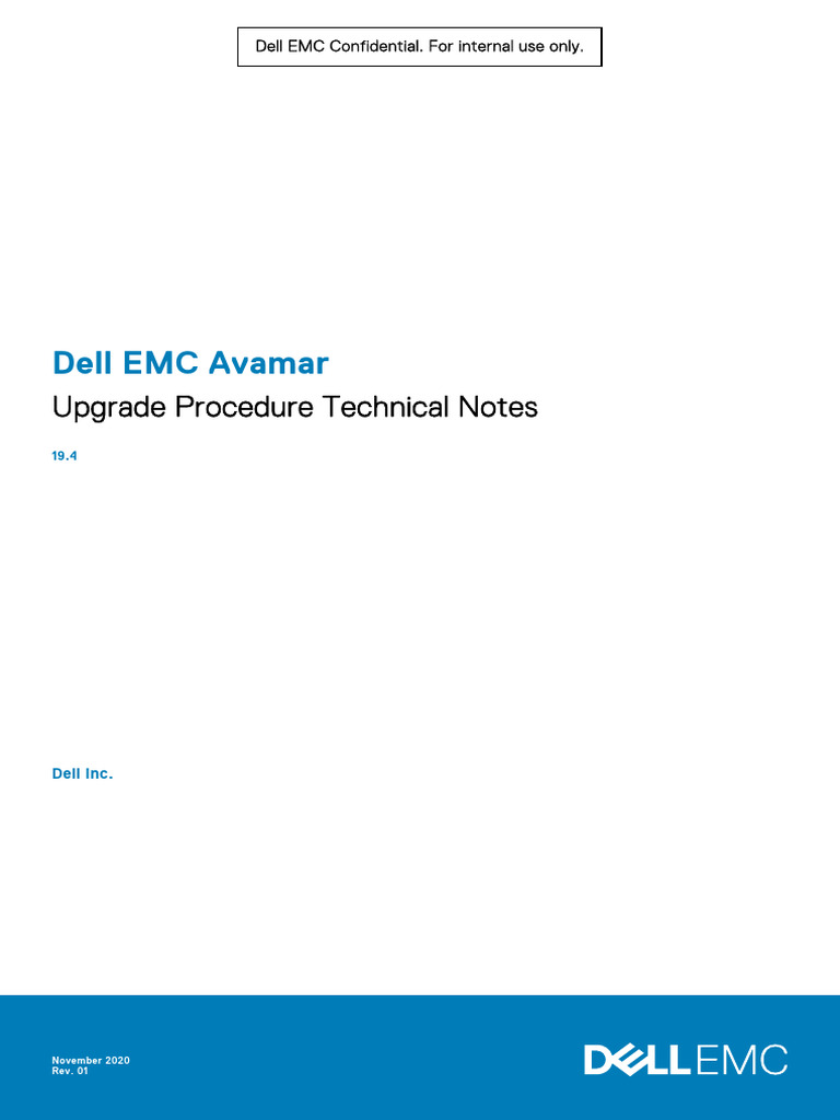 Avamar 19.4 Upgrade Procedure Guide | PDF | Operating System | Booting