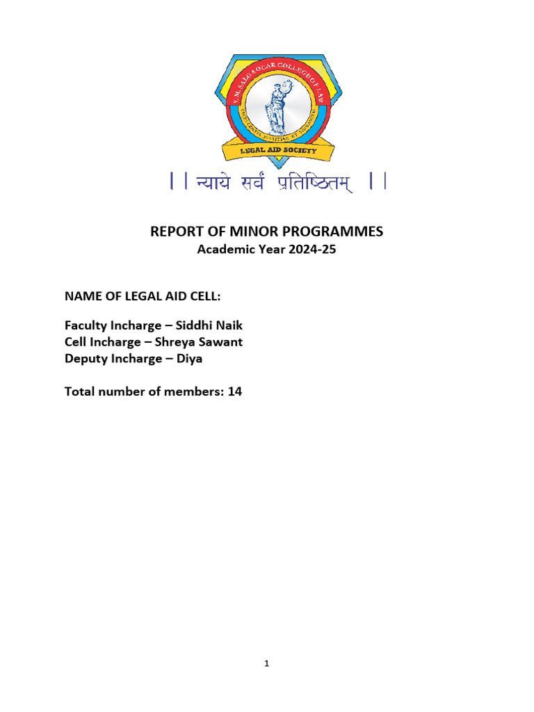 Senior Citizen Rights Awareness Report | PDF