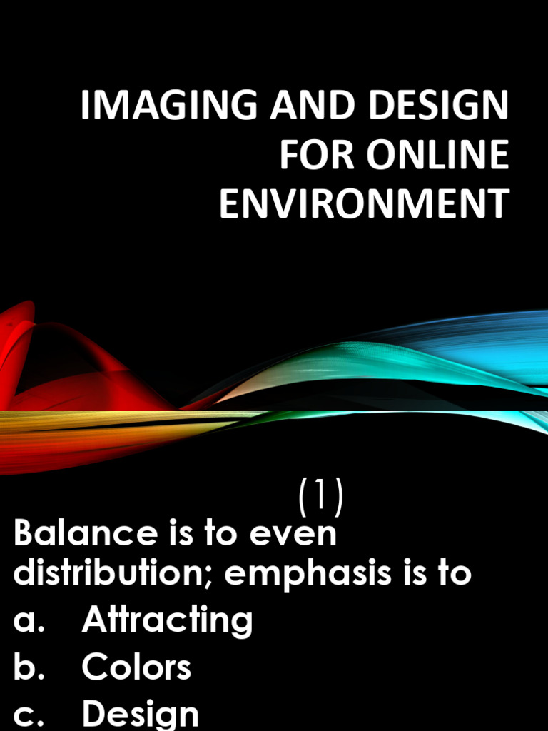 Imaging and Design For Online Environment | PDF | Infographics ...