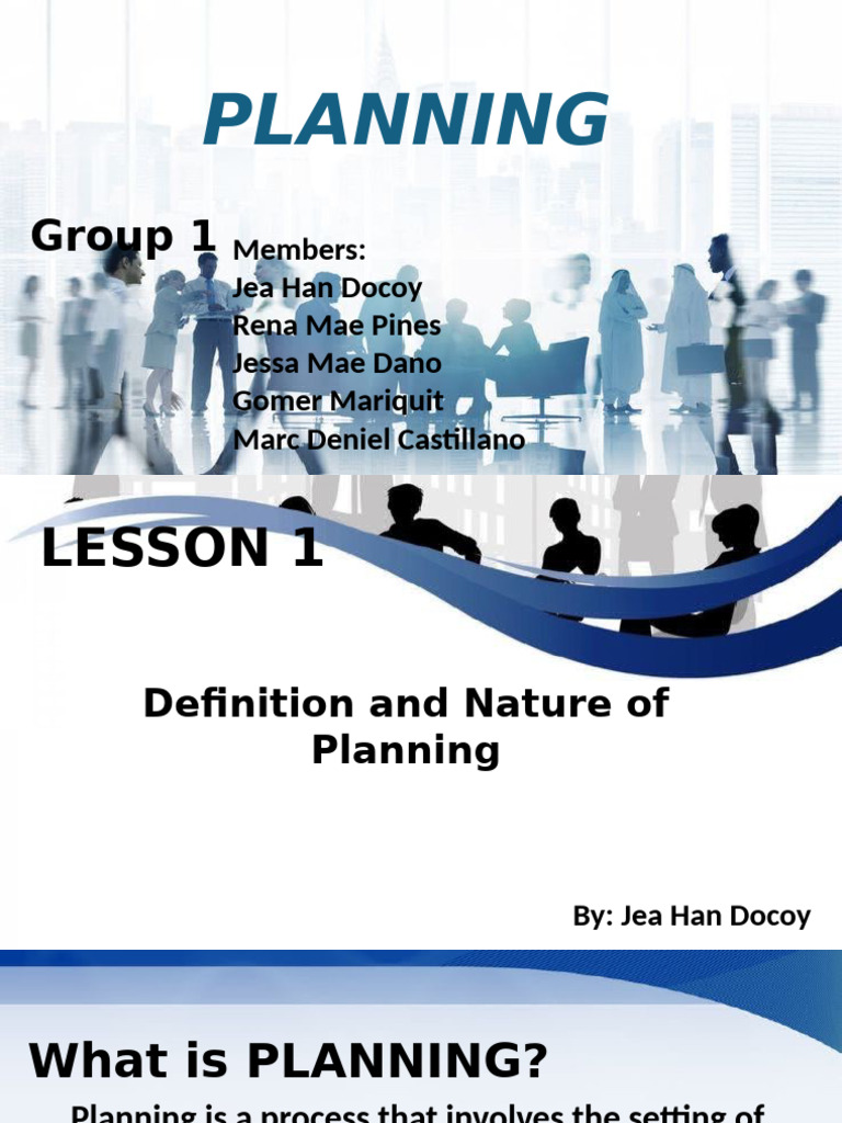Understanding Organizational Planning | PDF | Goal | Strategic Planning
