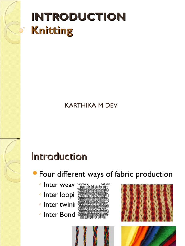 Understanding Knitting Techniques and Terms | PDF | Knitting | Textiles