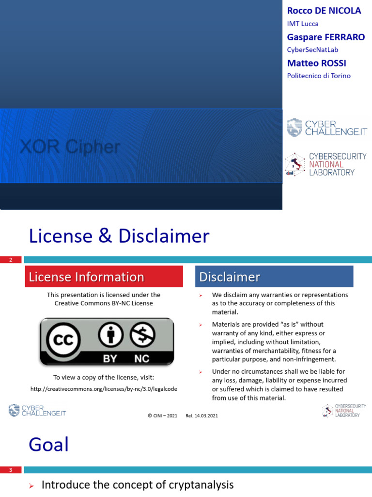 Cr 1 2 Xor Cipher Pdf Cryptanalysis Encryption