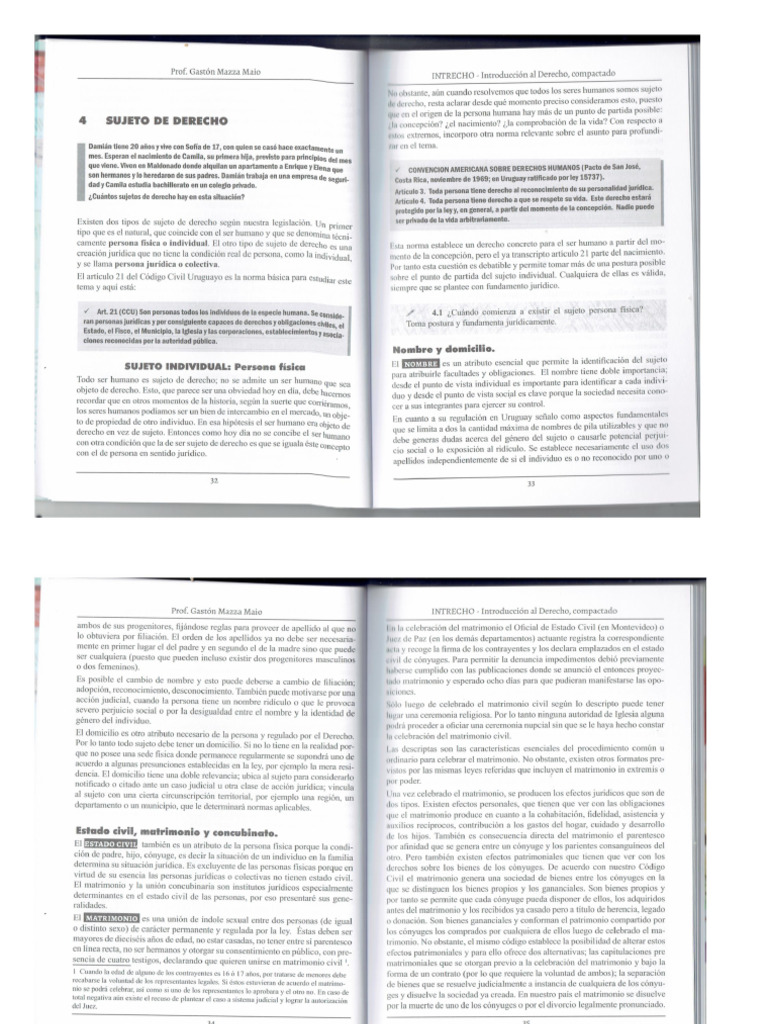 Derecho Desde El Punto de Vista Subjetivo MAZZA | PDF
