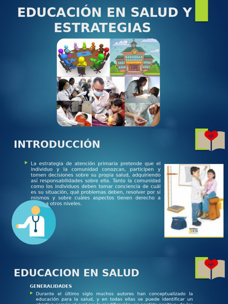 Estrategias de Educación en Salud | PDF | Educación para la salud